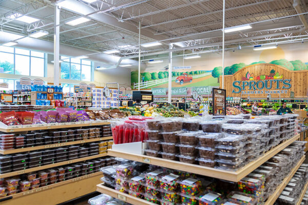 Sprouts farmer's market bulk foods section.