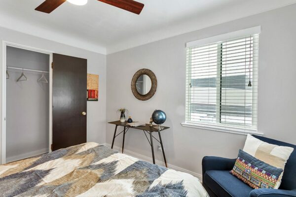 Entry way with furniture and open floor plan and window