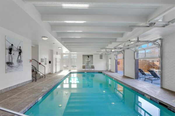 Indoor pool at 515 Clarkson