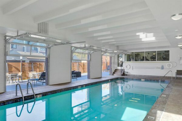 Indoor pool at 515 Clarkson