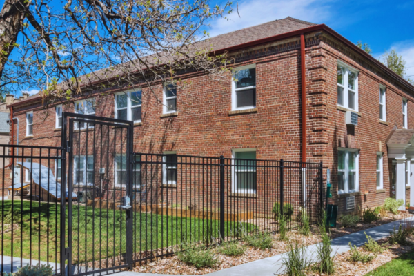 shared outdoor space between 1353 and 1373 Cook