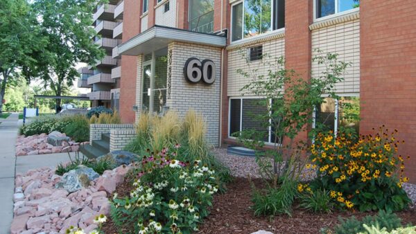 Photo of the exterior of 60 Corona apartments in Denver, CO