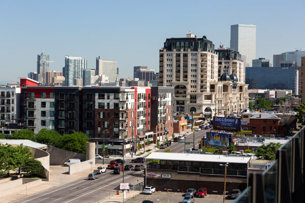 View from 7 S Denver Haus looking north along Lincoln.