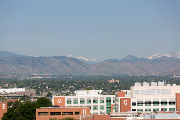 View from 7 S Denver Haus looking towards the foothills.