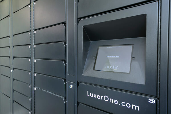Detail of Luxer One parcel station.