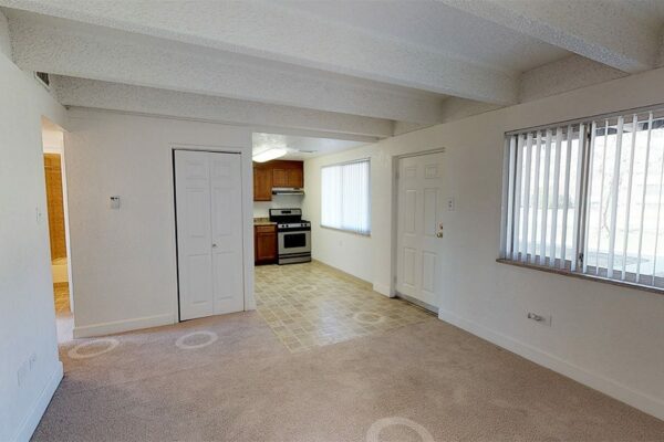 3D tour thumbnail for Colorado Station 2 bedroom/1 bathroom floor plan.