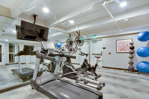 1280 Lafayette apartment fitness center.