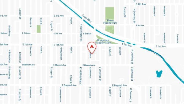 Static map of 70 Clarkson apartments in Denver, CO