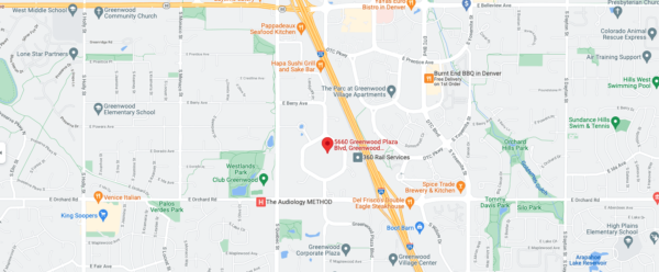 Map showing 5660 Greenwood Plaza Boulevard.