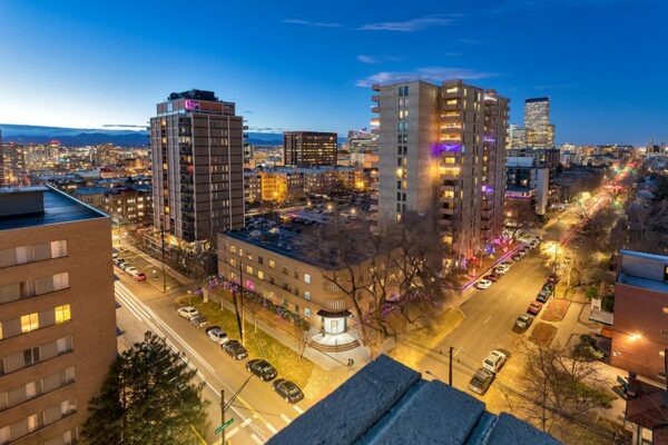 View from Story apartments overlooking Denver to the west.