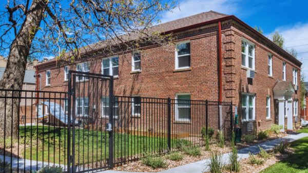 shared outdoor space between 1353 and 1373 Cook