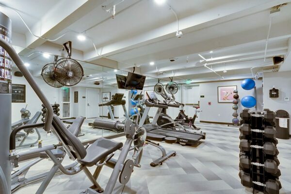 1280 Lafayette apartment fitness center.