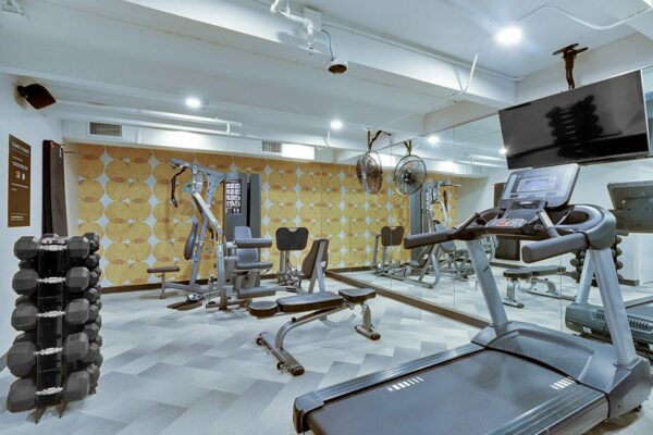 1280 Lafayette apartment fitness center.