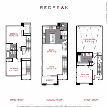 Rendering of the Plan 3 Floor Plan