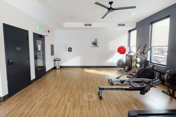 3D tour thumbnail for Story fitness center.