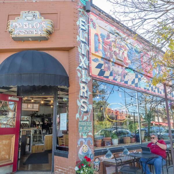 Photo of Pablo's coffee storefront in Denver