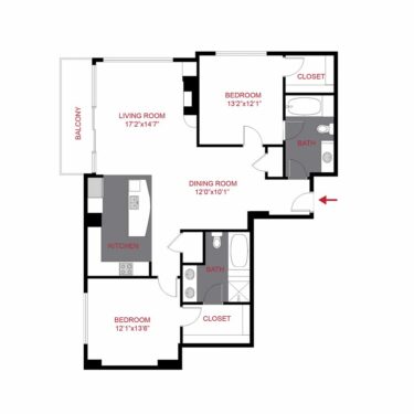 Rendering of the Birch Floor Plan