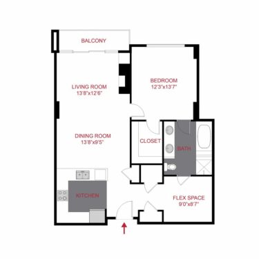 Rendering of the Bayaud Floor Plan
