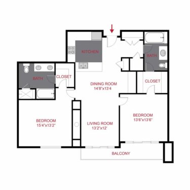 Rendering of the Filmore Floor Plan