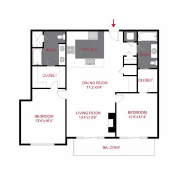 Rendering of the Cook Floor Plan