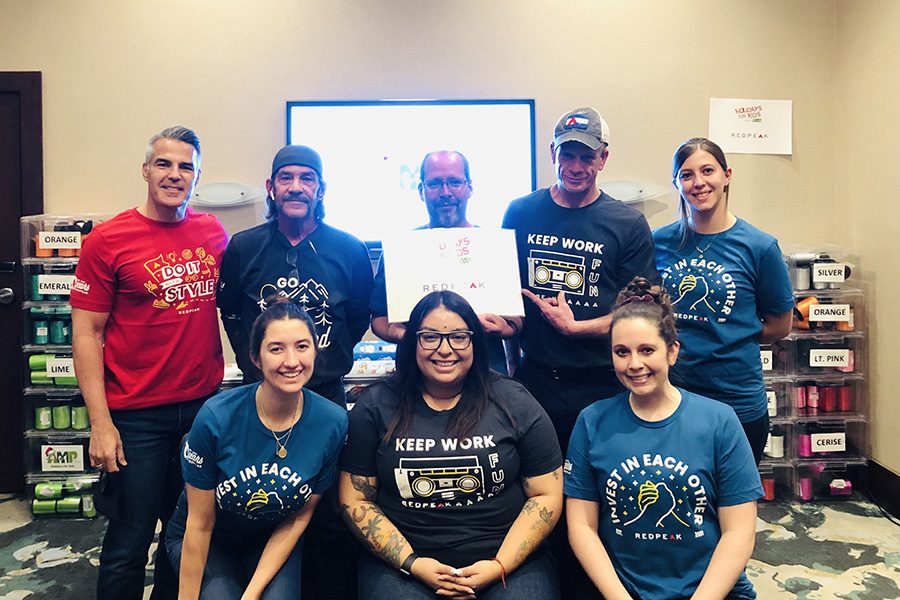 RedPeak team members volunteering for Amp the Cause.