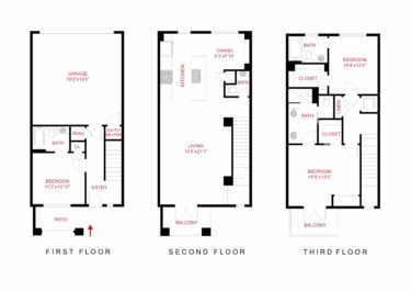 Rendering of the Oaks Floor Plan