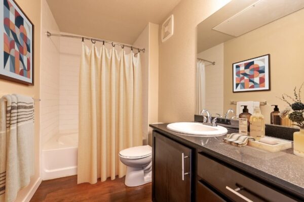 bathroom with bath tub, toilet, and sink