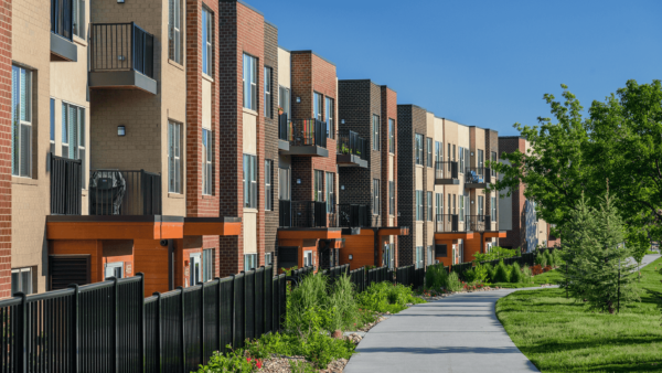 row of apartments outside of monaco row