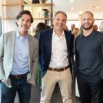 three men standing together